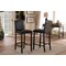 Baxton Studio Libra Dark Brown Modern Bar Stool With Nail Head Trim, PK2 85-4297 - alternate 2